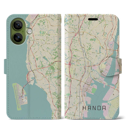 【半田（愛知県）】地図柄iPhoneケース（手帳タイプ）