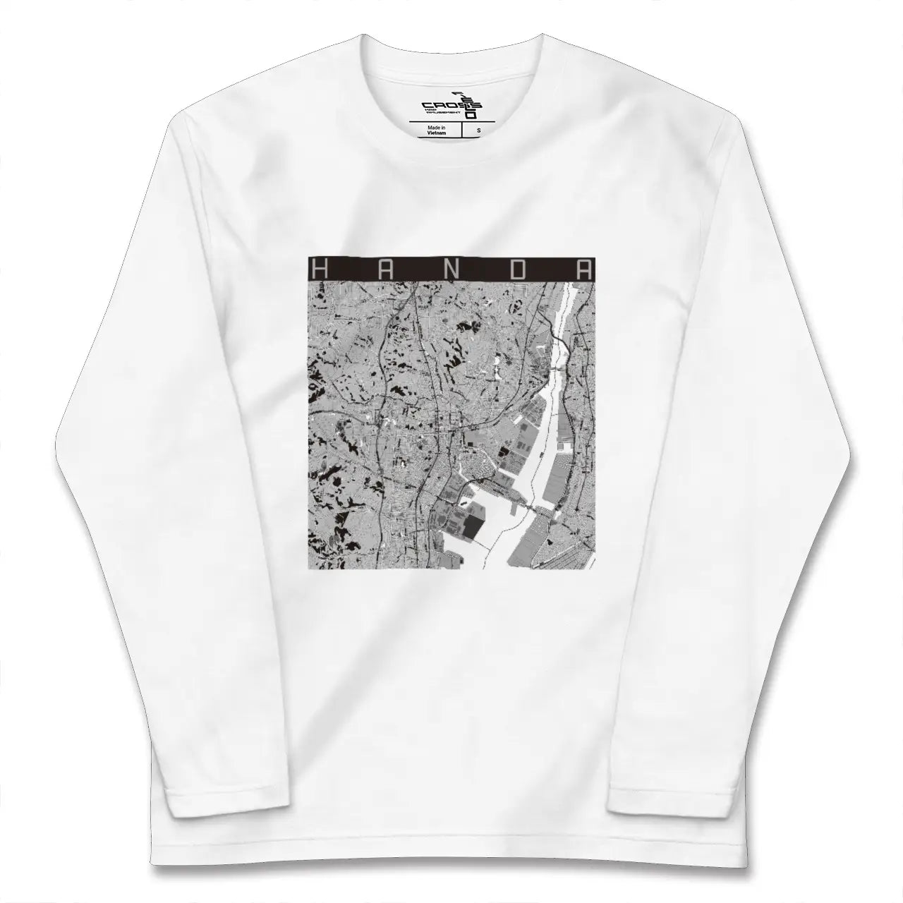 【半田（愛知県）】地図柄ロングスリーブTシャツ