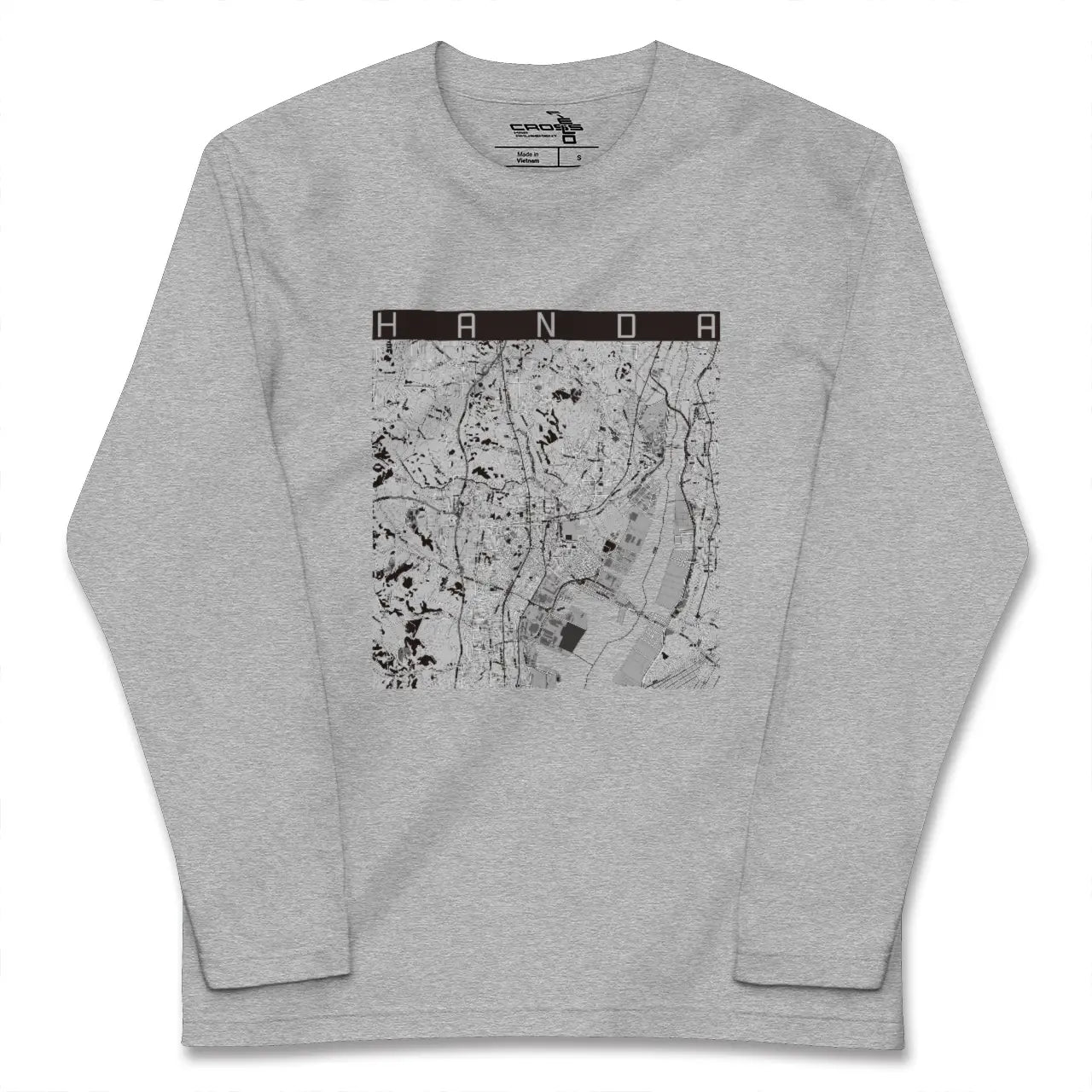 【半田（愛知県）】地図柄ロングスリーブTシャツ