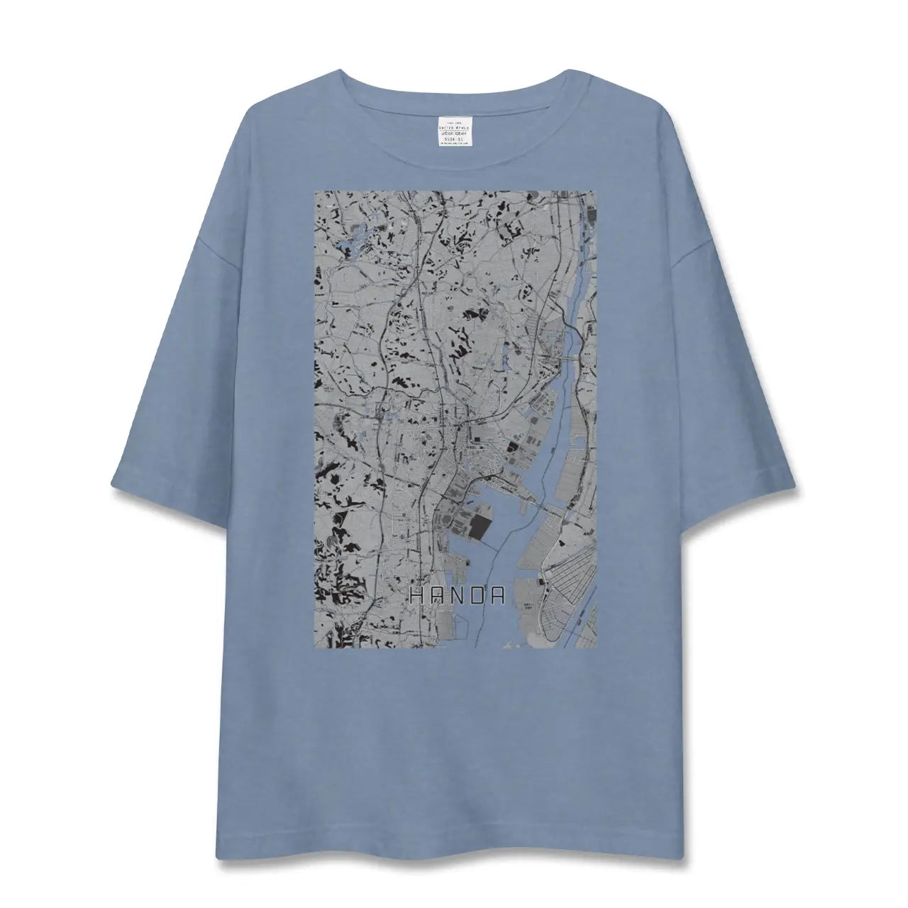 【半田（愛知県）】地図柄ビッグシルエットTシャツ