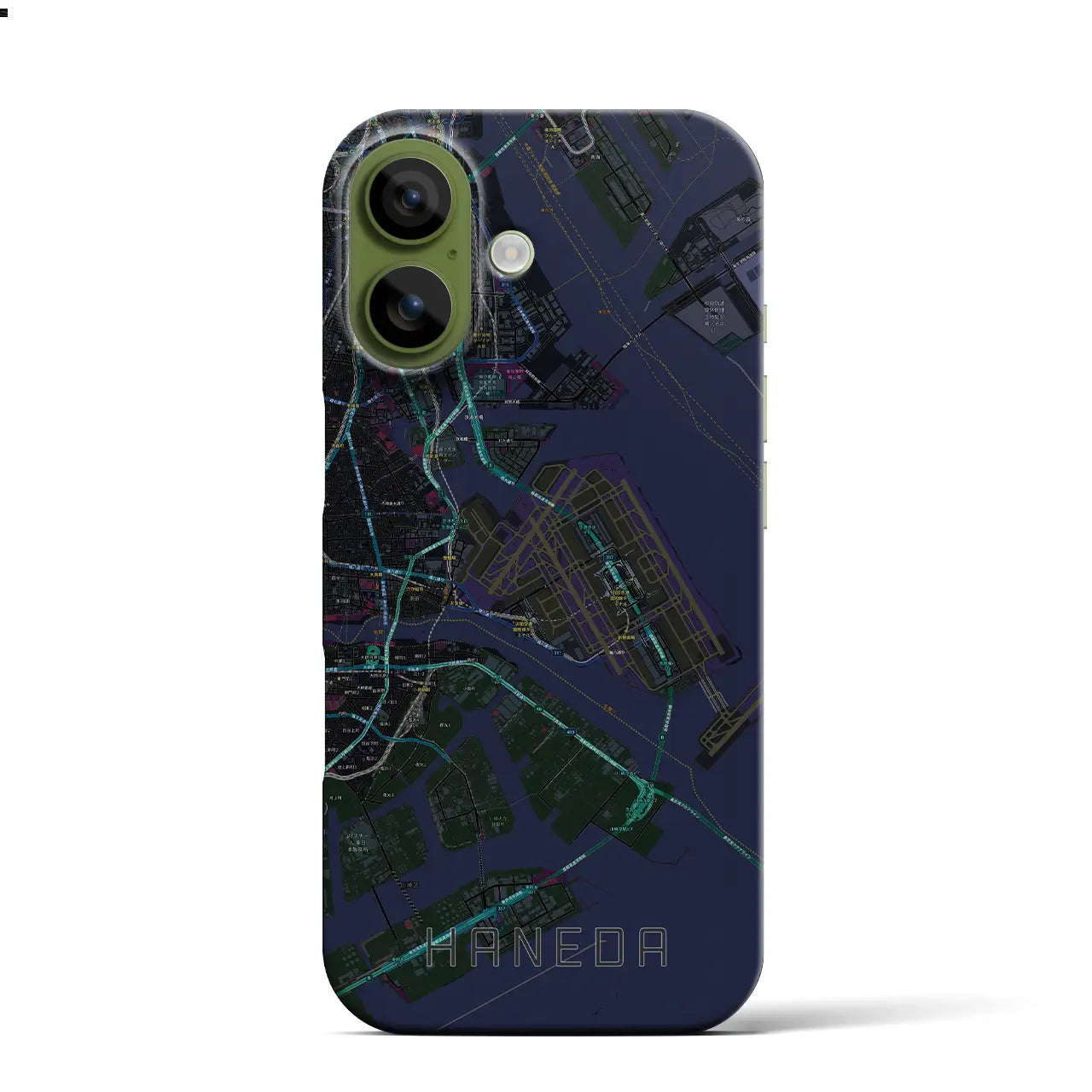 【羽田（東京都）】地図柄iPhoneケース（バックカバータイプ）