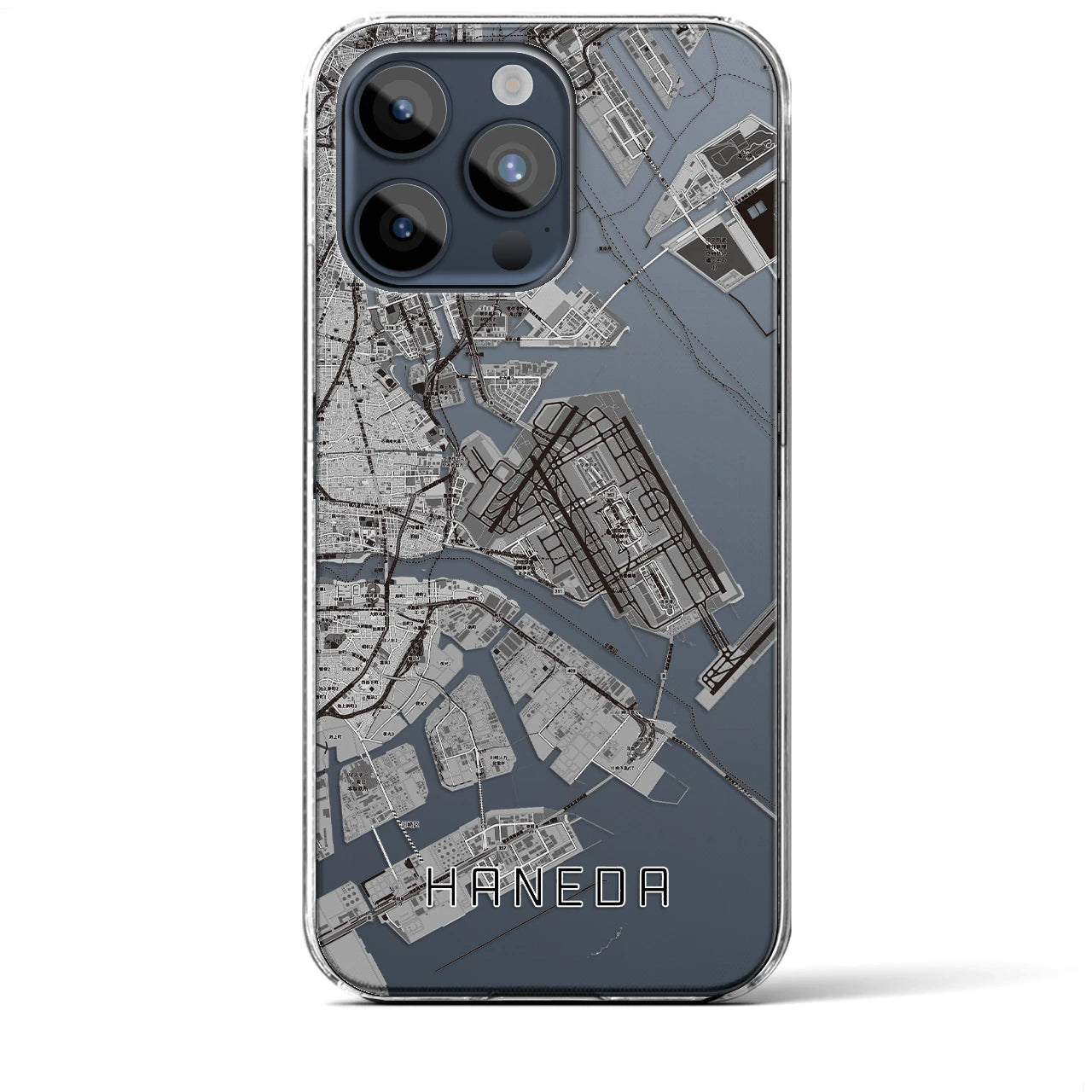 【羽田（東京都）】地図柄iPhoneケース（クリアタイプ）