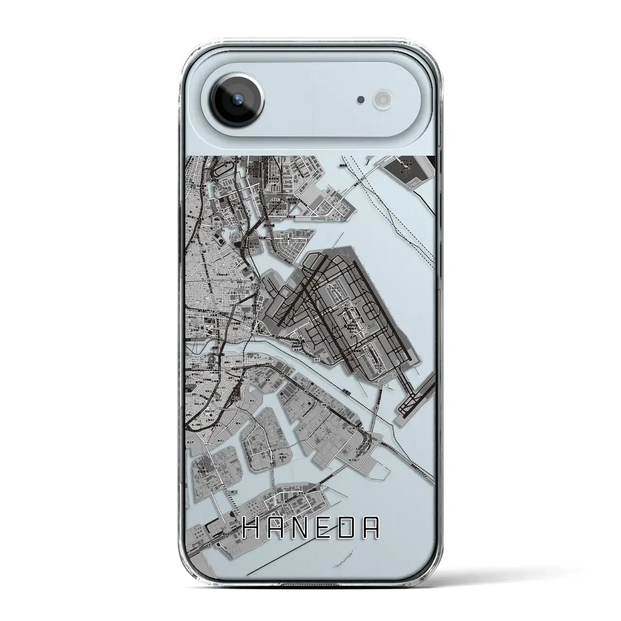 【羽田（東京都）】地図柄iPhoneケース（クリアタイプ）