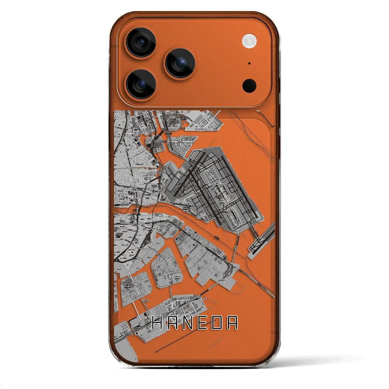 【羽田（東京都）】地図柄iPhoneケース（クリアタイプ）