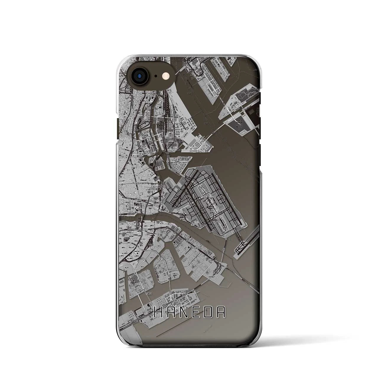 【羽田（東京都）】地図柄iPhoneケース（クリアタイプ）