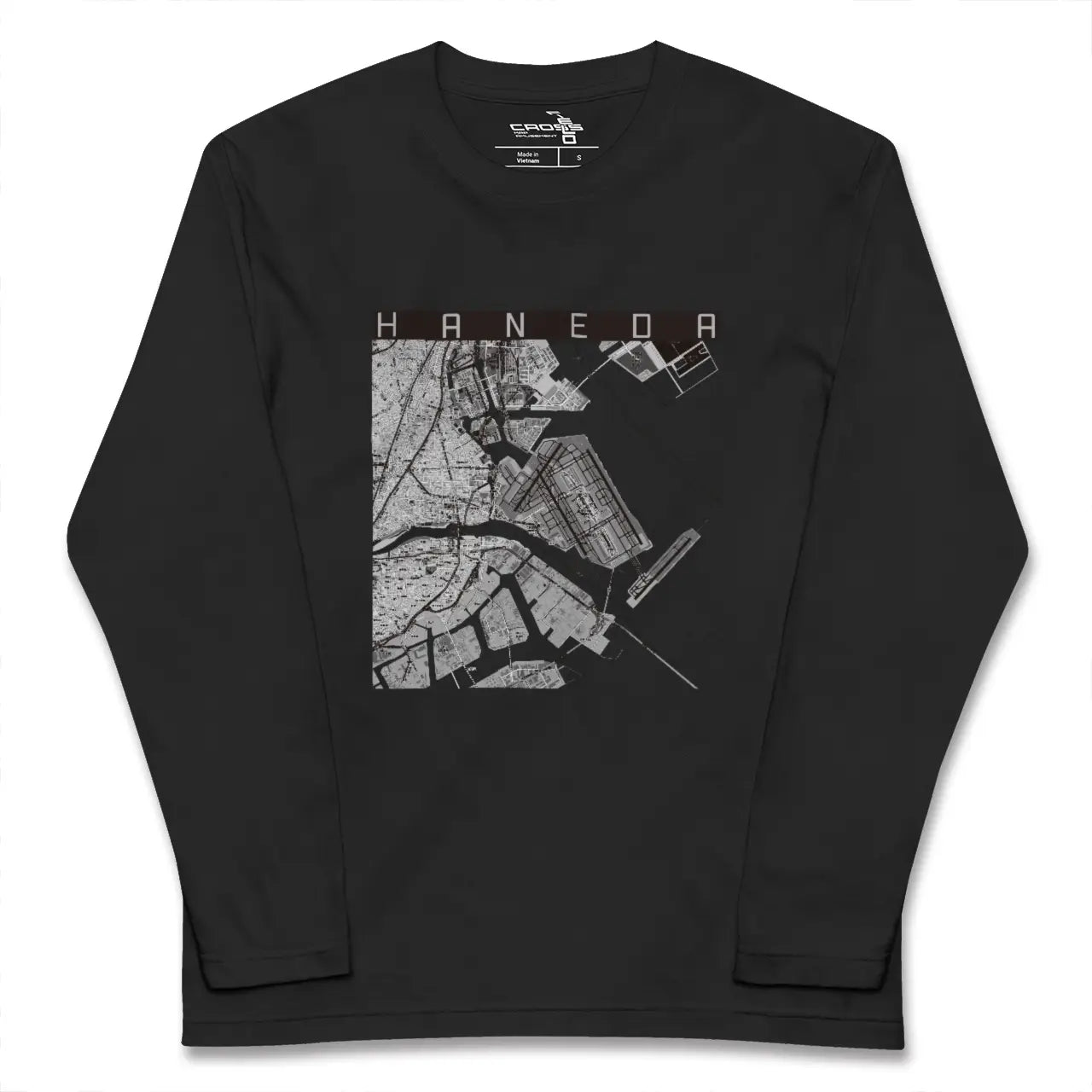 【羽田（東京都）】地図柄ロングスリーブTシャツ