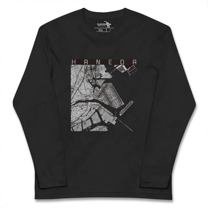 【羽田（東京都）】地図柄ロングスリーブTシャツ