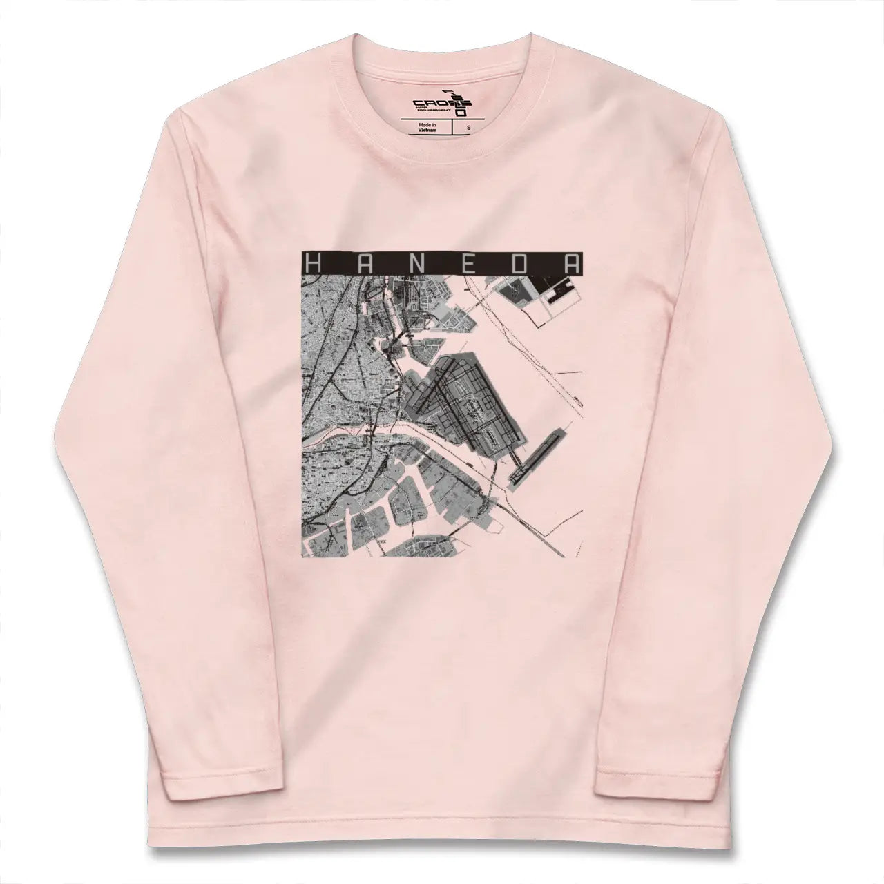 【羽田（東京都）】地図柄ロングスリーブTシャツ