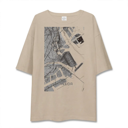 【羽田（東京都）】地図柄ビッグシルエットTシャツ
