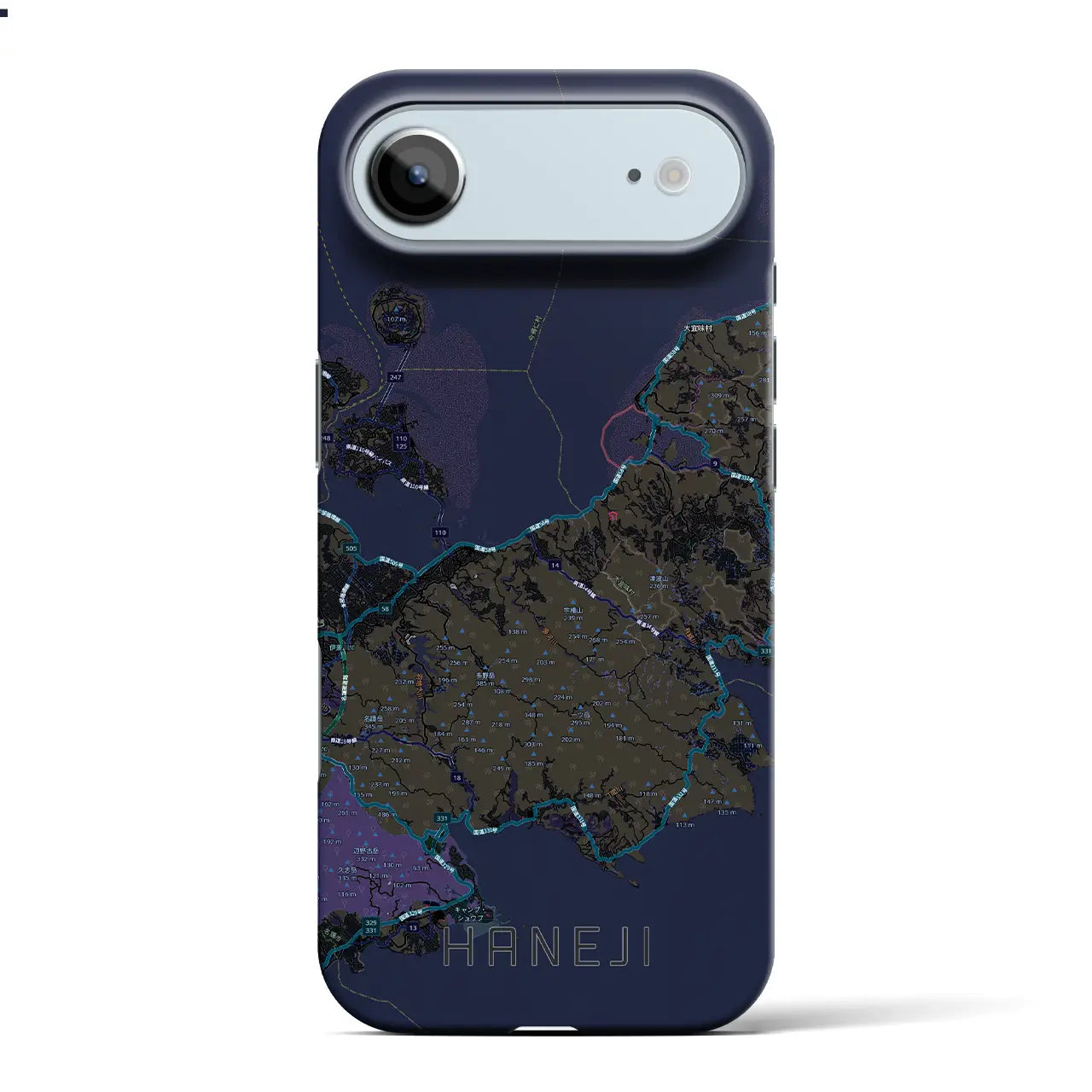 【羽地（沖縄県）】地図柄iPhoneケース（バックカバータイプ）