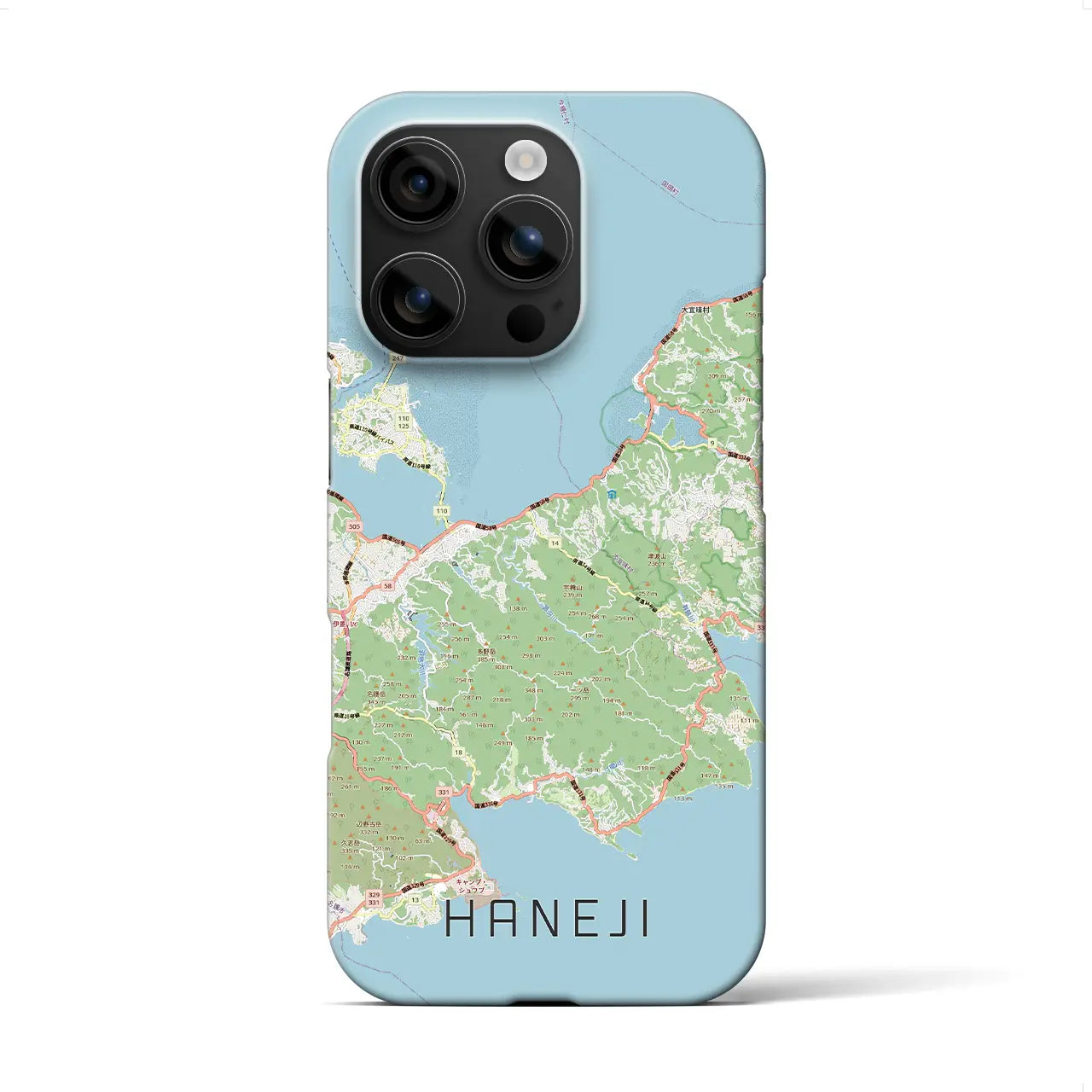 【羽地（沖縄県）】地図柄iPhoneケース（バックカバータイプ）