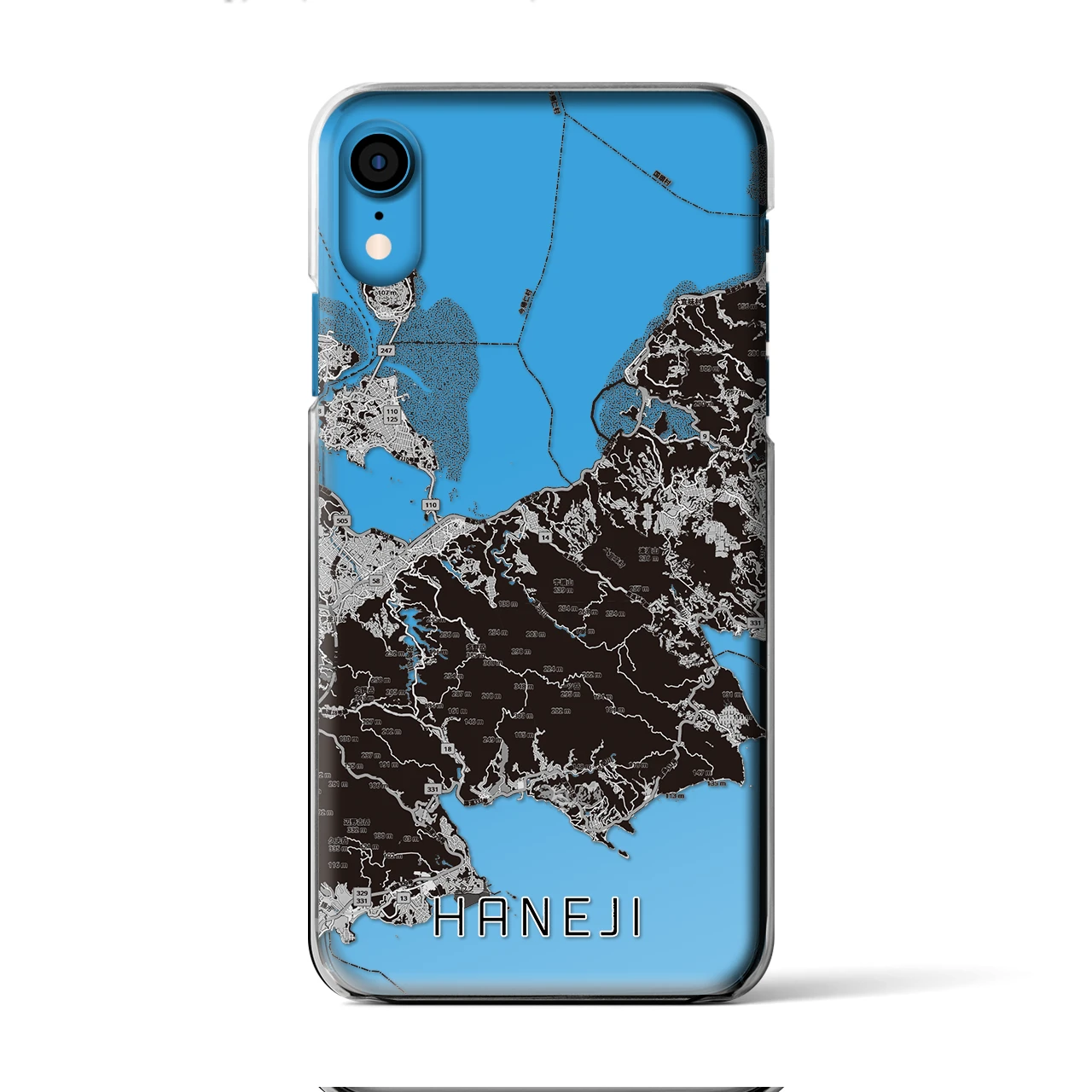 【羽地（沖縄県）】地図柄iPhoneケース（クリアタイプ）