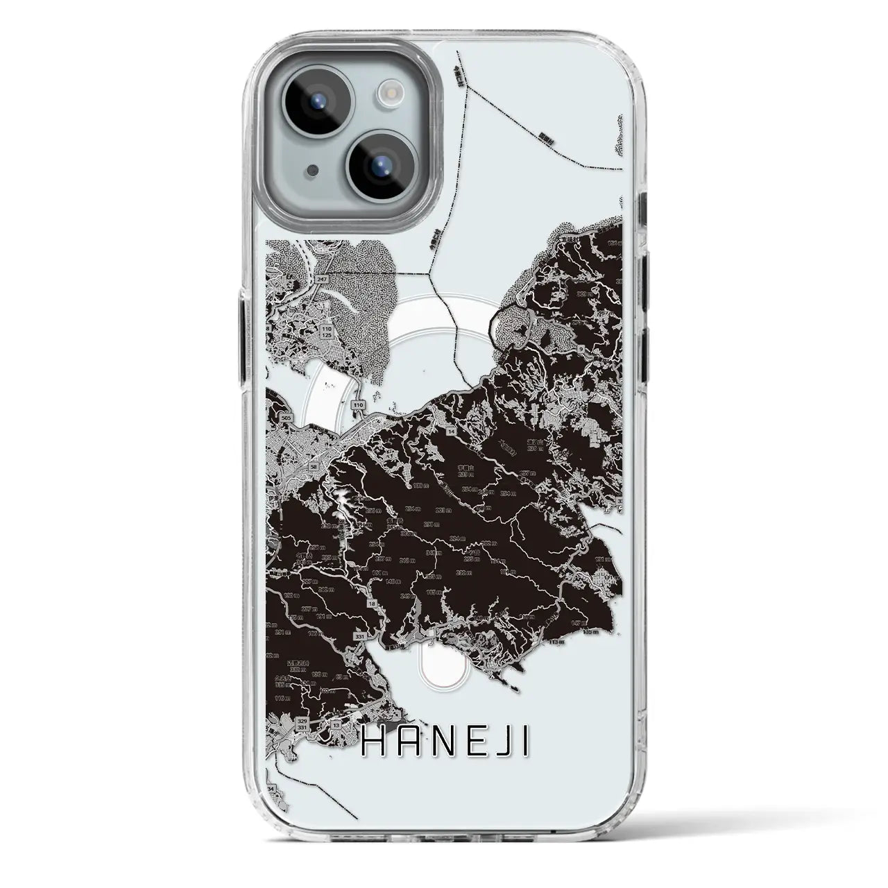 【羽地（沖縄県）】地図柄iPhoneケース（MagSafeタイプ）