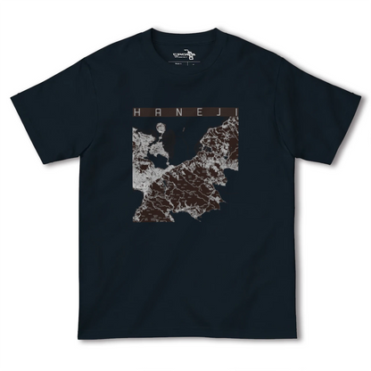 【羽地（沖縄県）】地図柄ヘビーウェイトTシャツ