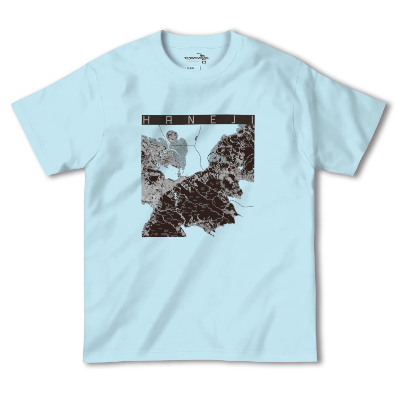 【羽地（沖縄県）】地図柄ヘビーウェイトTシャツ
