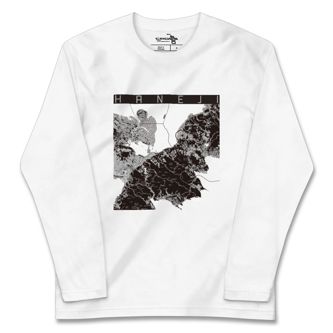 【羽地（沖縄県）】地図柄ロングスリーブTシャツ
