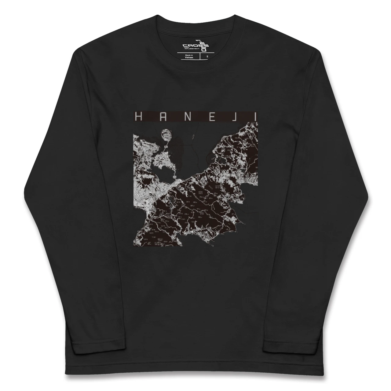 【羽地（沖縄県）】地図柄ロングスリーブTシャツ