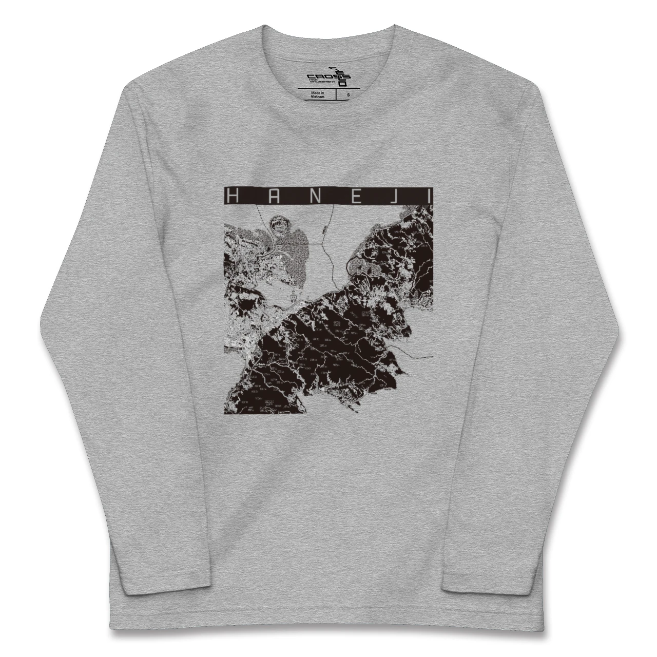 【羽地（沖縄県）】地図柄ロングスリーブTシャツ