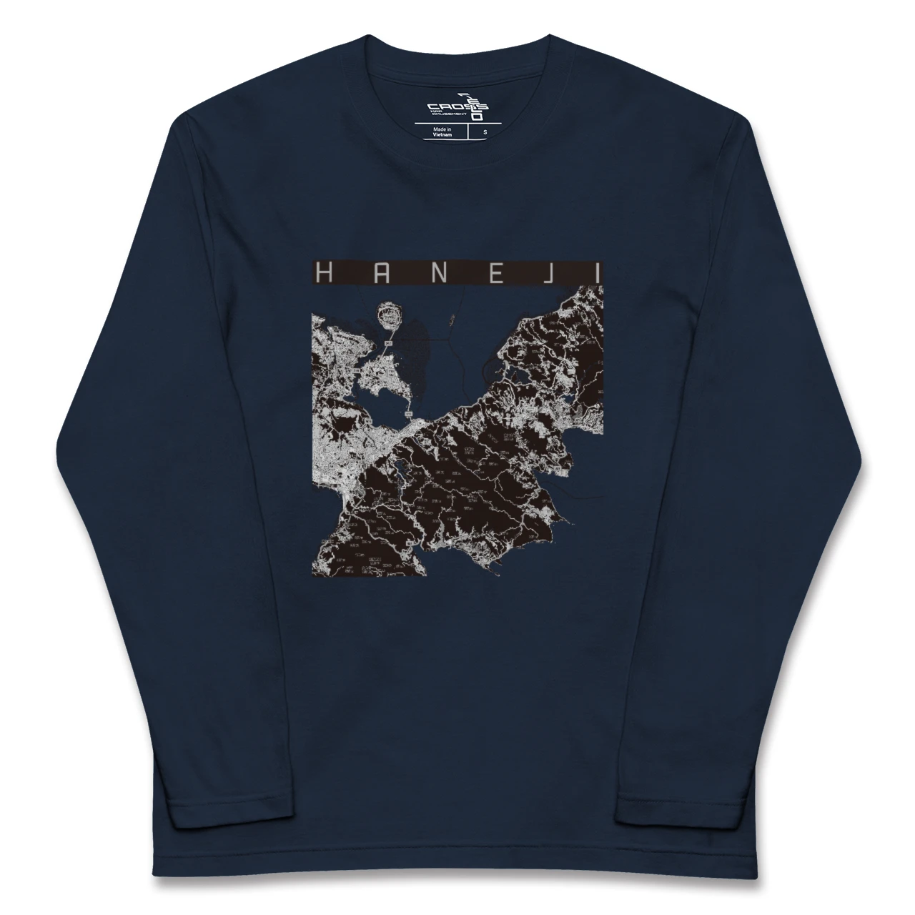 【羽地（沖縄県）】地図柄ロングスリーブTシャツ