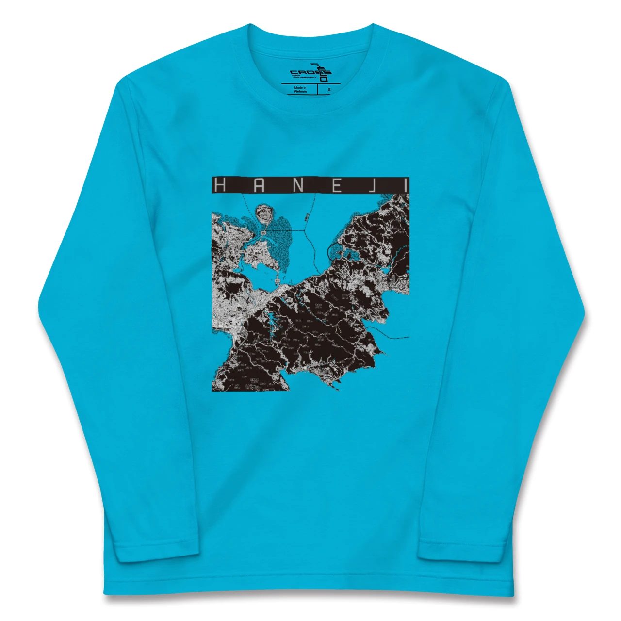 【羽地（沖縄県）】地図柄ロングスリーブTシャツ
