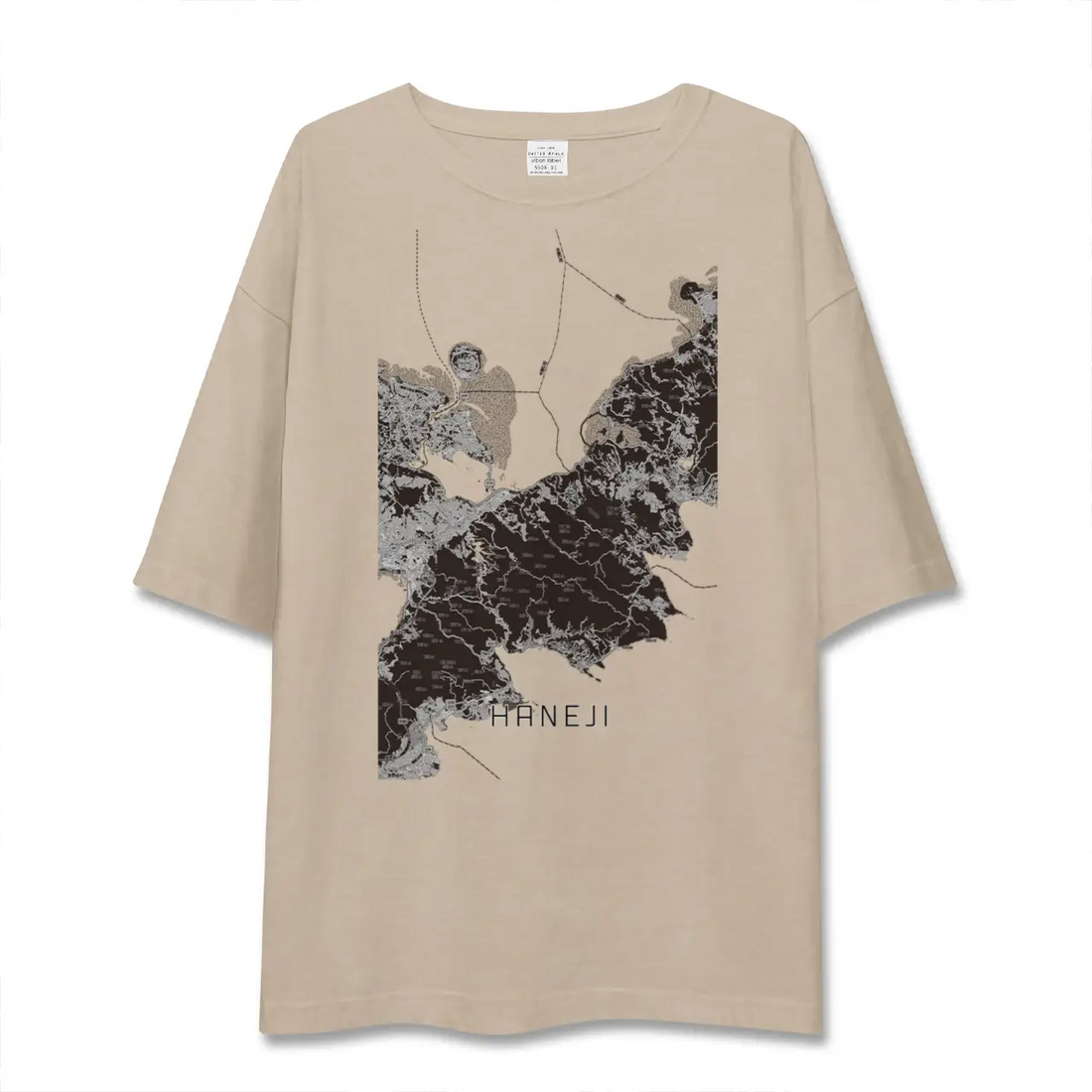 【羽地（沖縄県）】地図柄ビッグシルエットTシャツ
