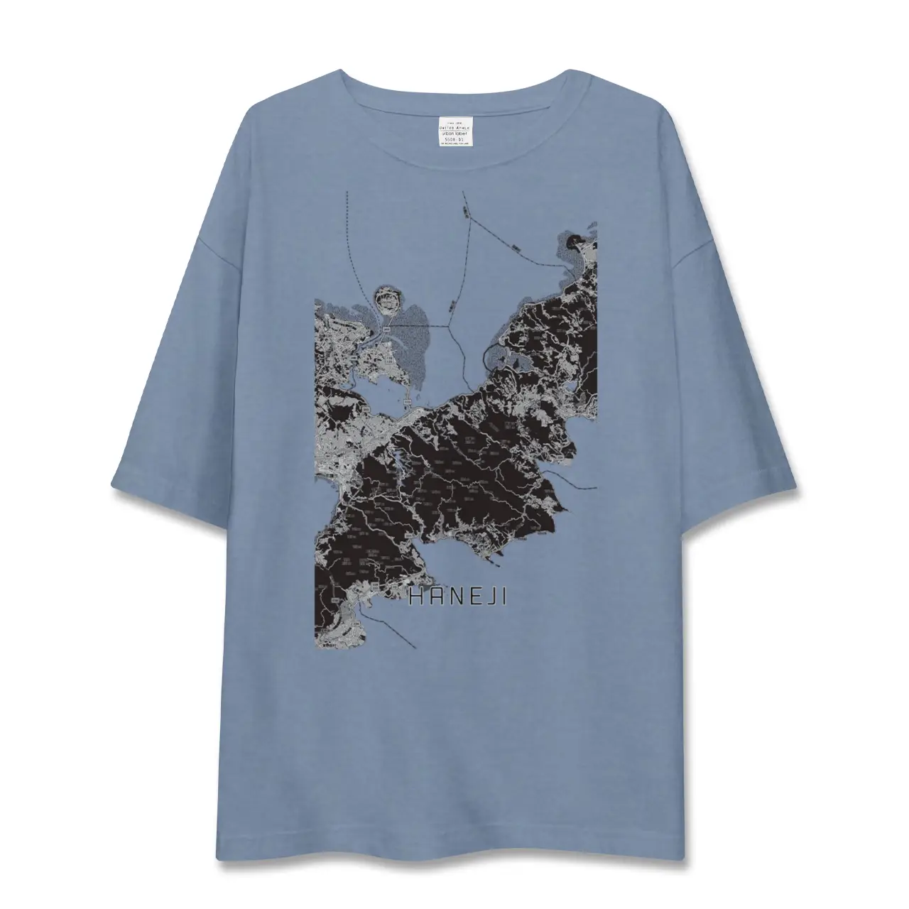 【羽地（沖縄県）】地図柄ビッグシルエットTシャツ