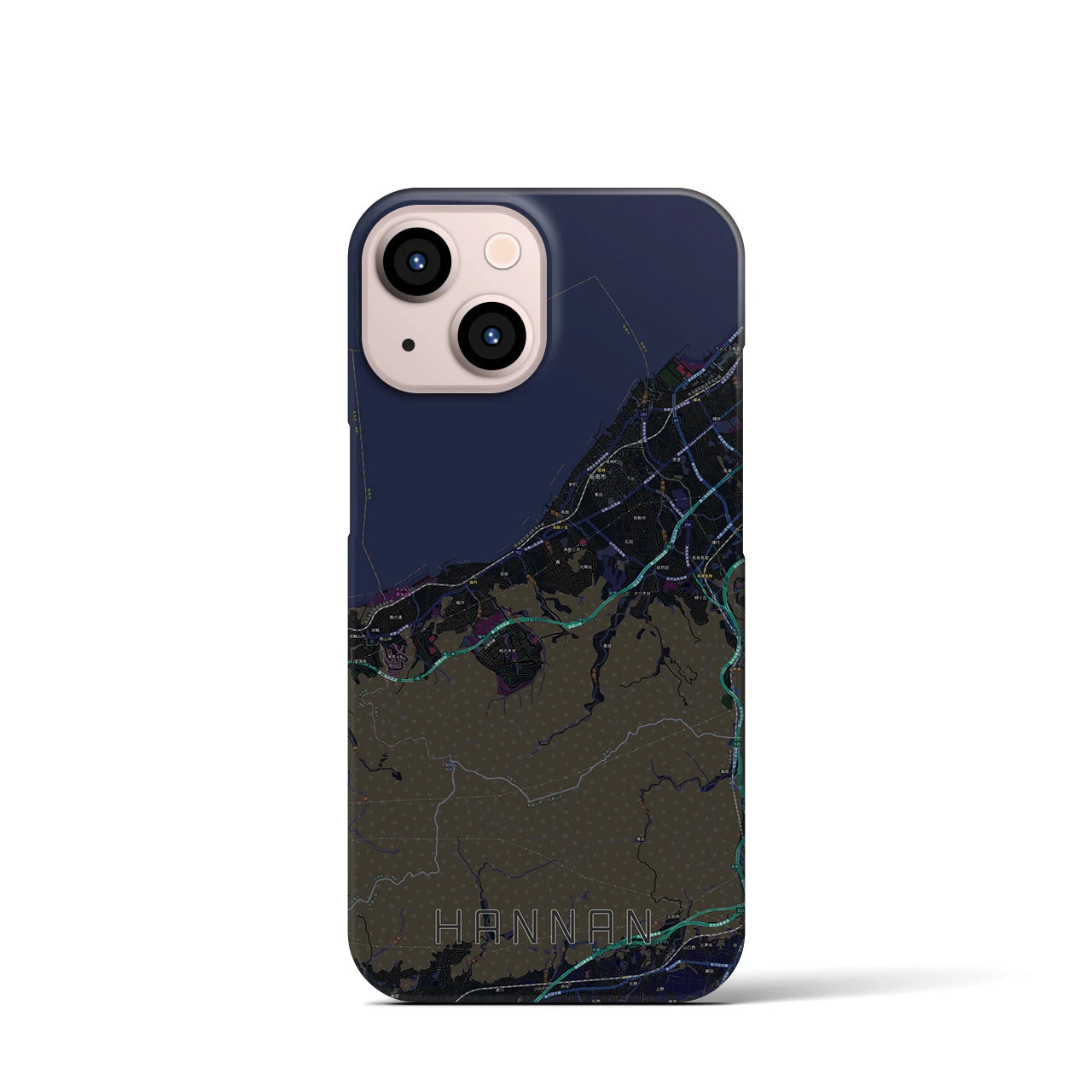 【阪南（大阪府）】地図柄iPhoneケース（バックカバータイプ）