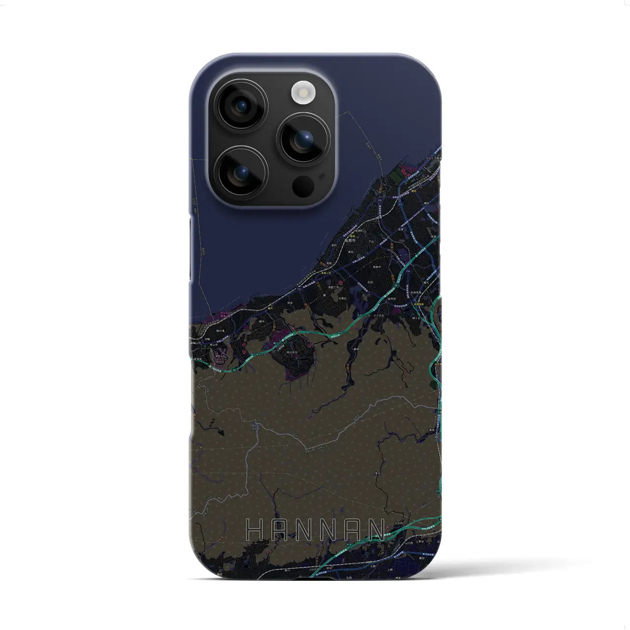 【阪南（大阪府）】地図柄iPhoneケース（バックカバータイプ）