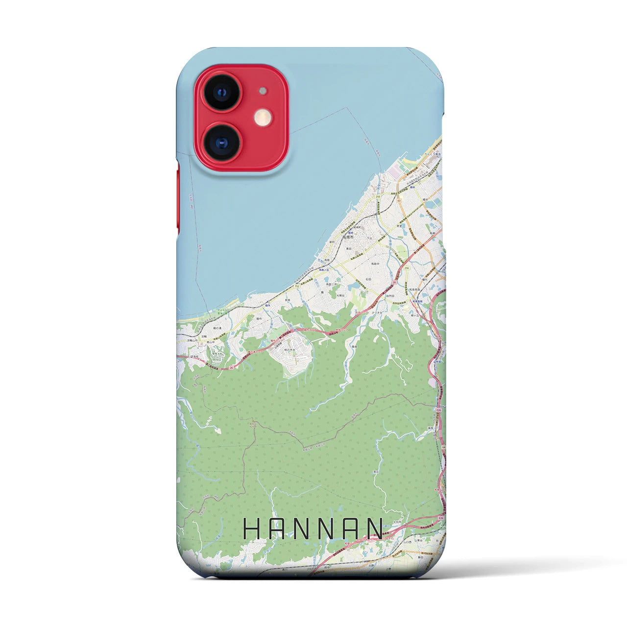 【阪南（大阪府）】地図柄iPhoneケース（バックカバータイプ）