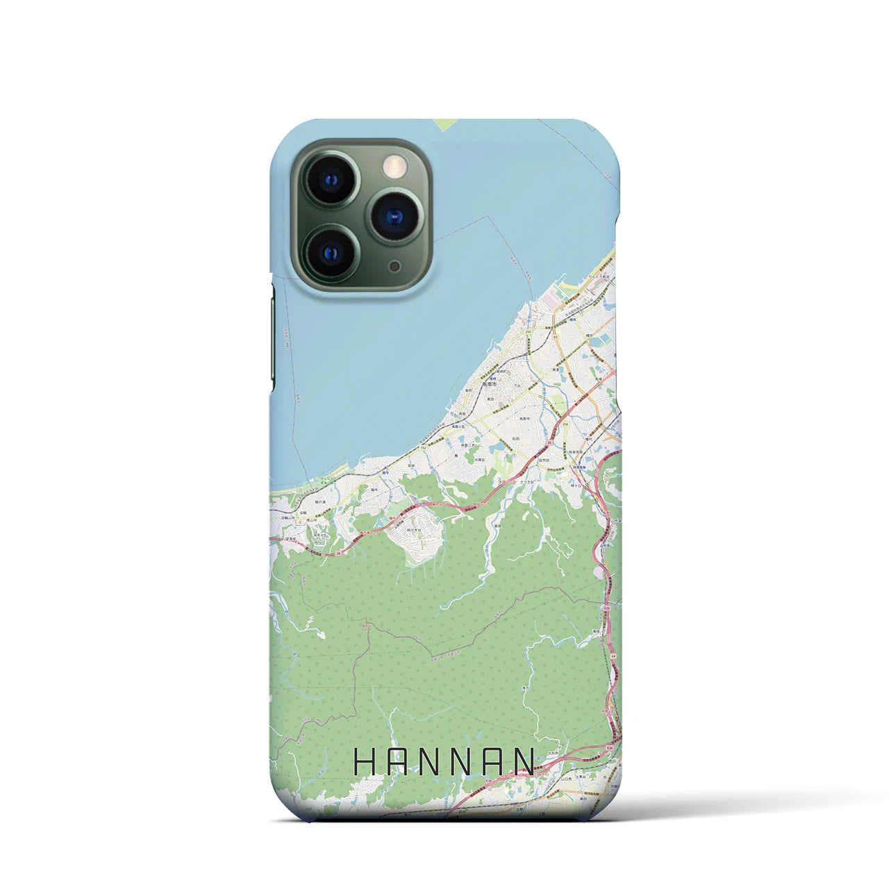 【阪南（大阪府）】地図柄iPhoneケース（バックカバータイプ）