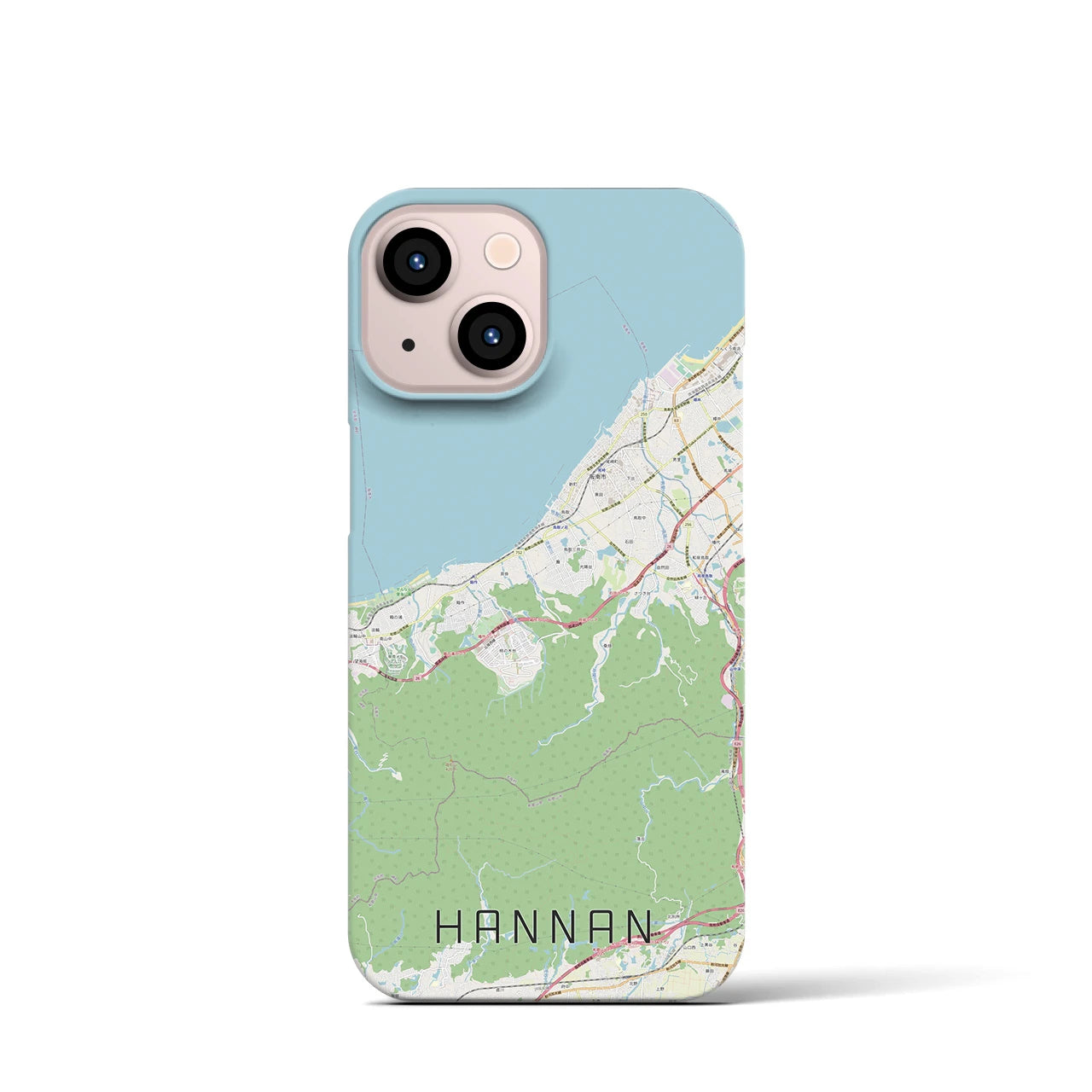 【阪南（大阪府）】地図柄iPhoneケース（バックカバータイプ）
