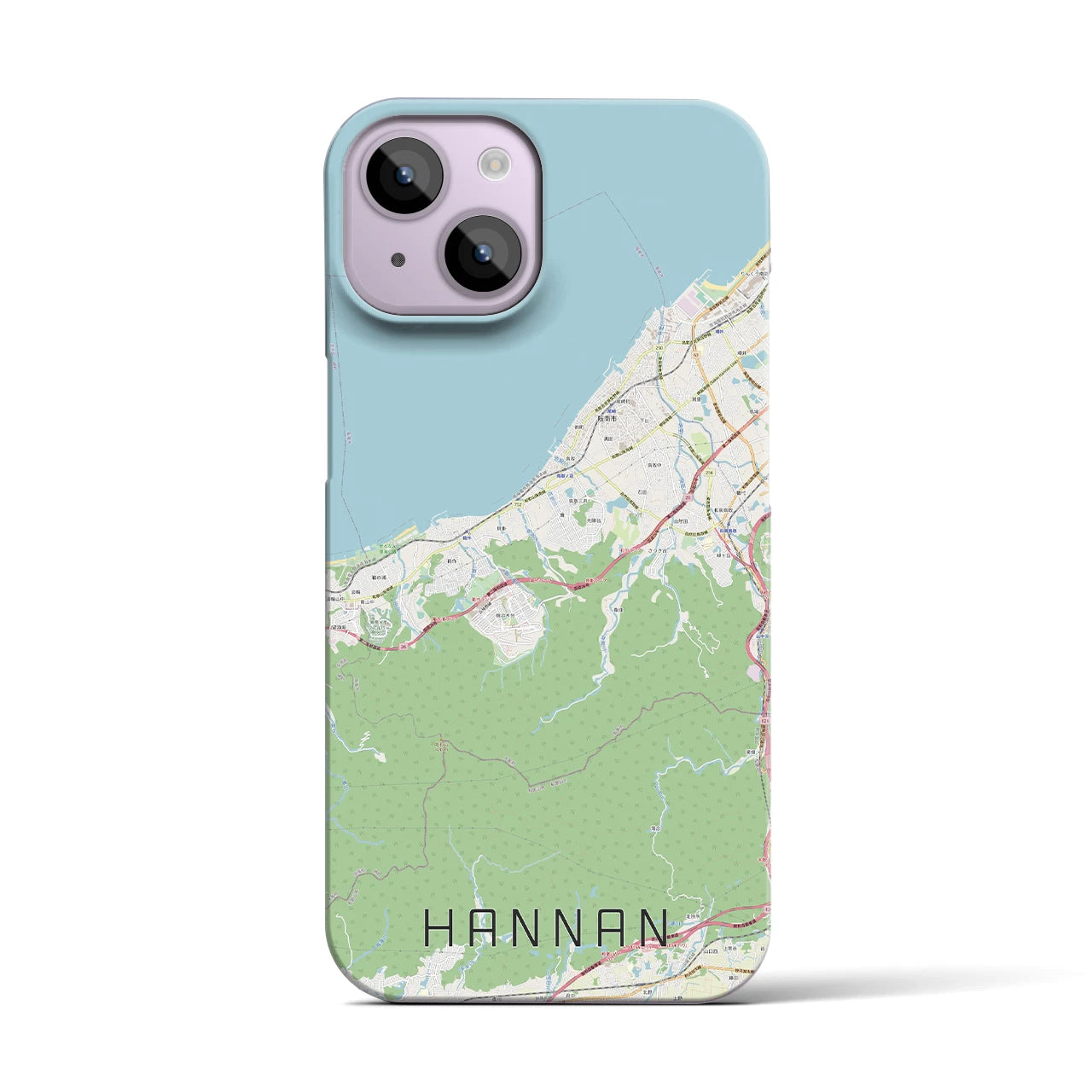 【阪南（大阪府）】地図柄iPhoneケース（バックカバータイプ）
