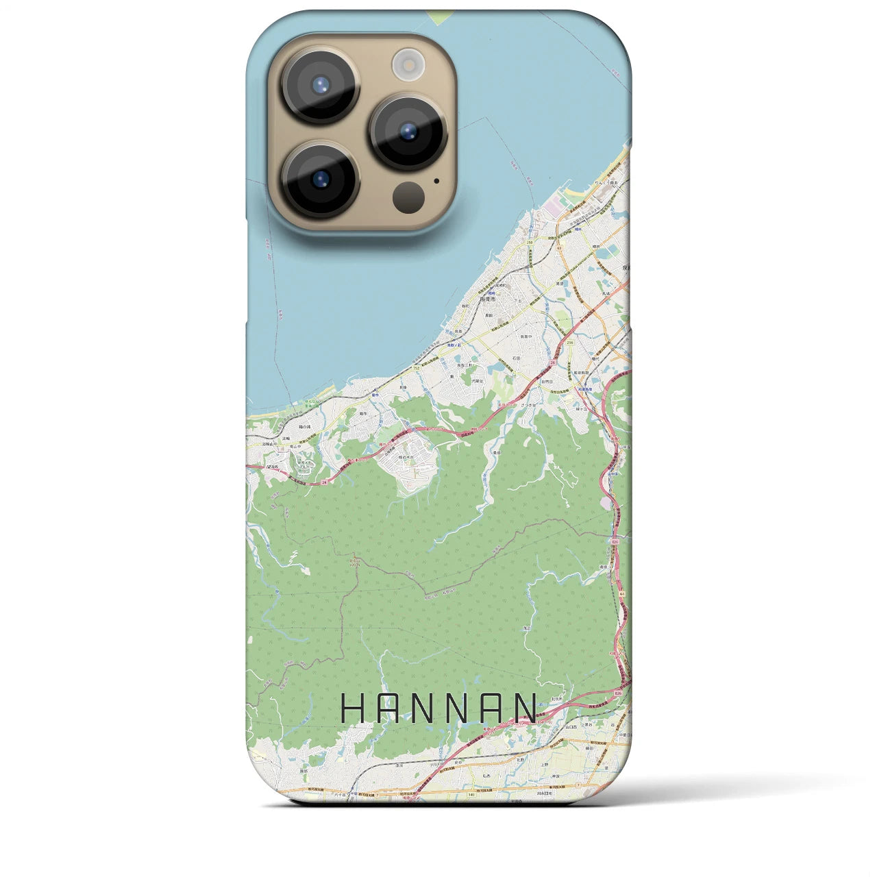 【阪南（大阪府）】地図柄iPhoneケース（バックカバータイプ）