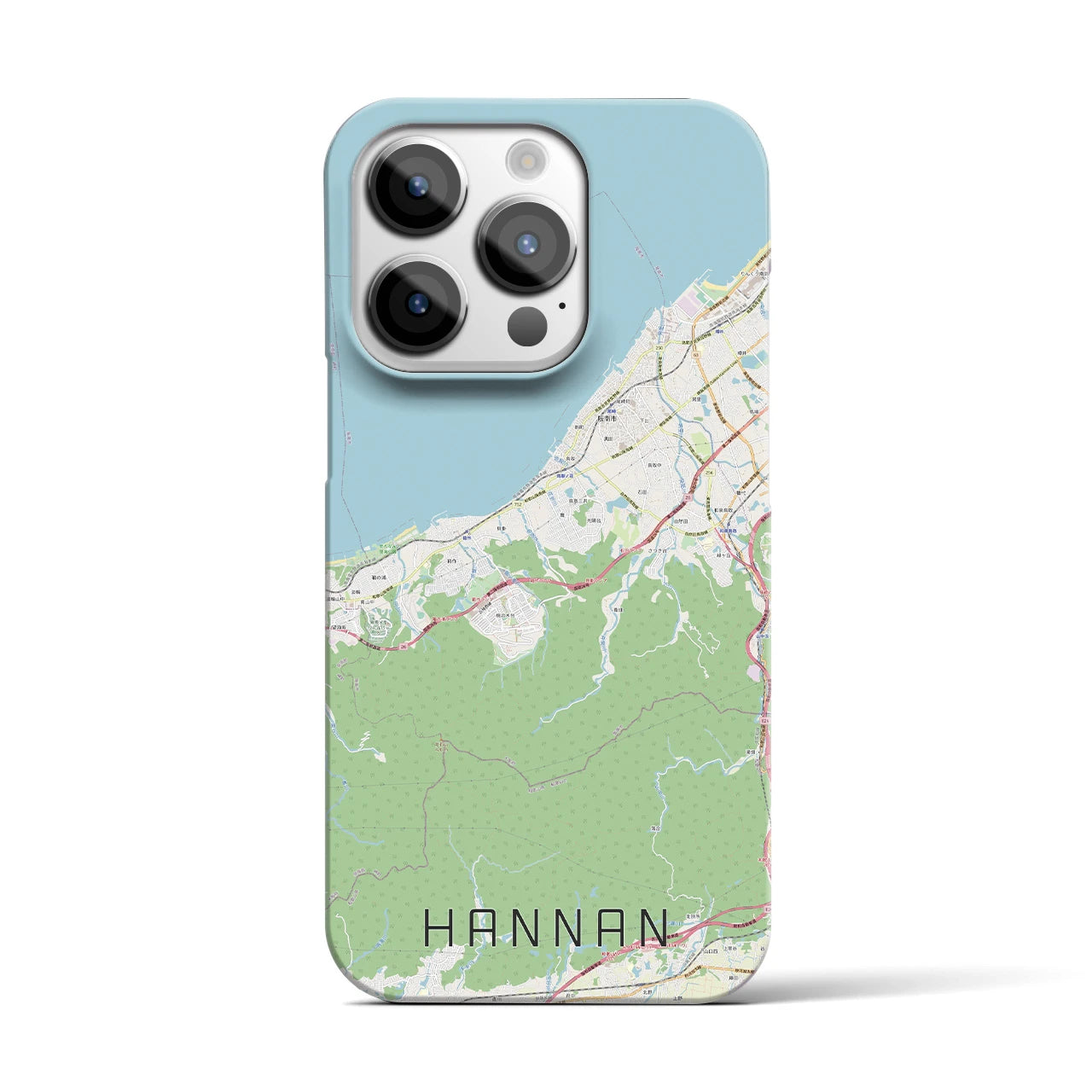 【阪南（大阪府）】地図柄iPhoneケース（バックカバータイプ）
