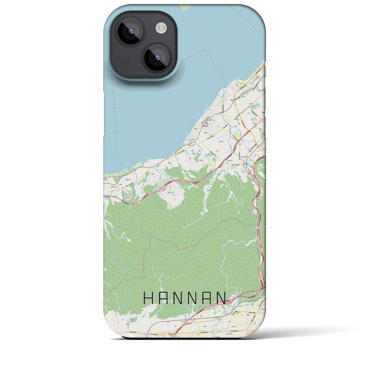【阪南（大阪府）】地図柄iPhoneケース（バックカバータイプ）