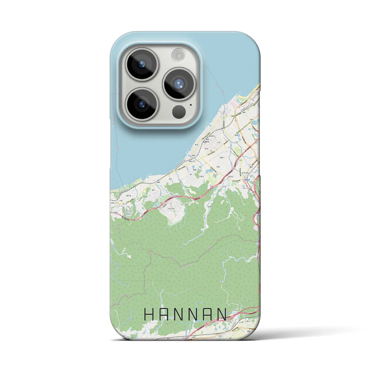 【阪南（大阪府）】地図柄iPhoneケース（バックカバータイプ）