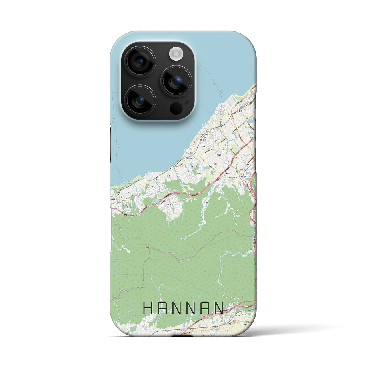 【阪南（大阪府）】地図柄iPhoneケース（バックカバータイプ）