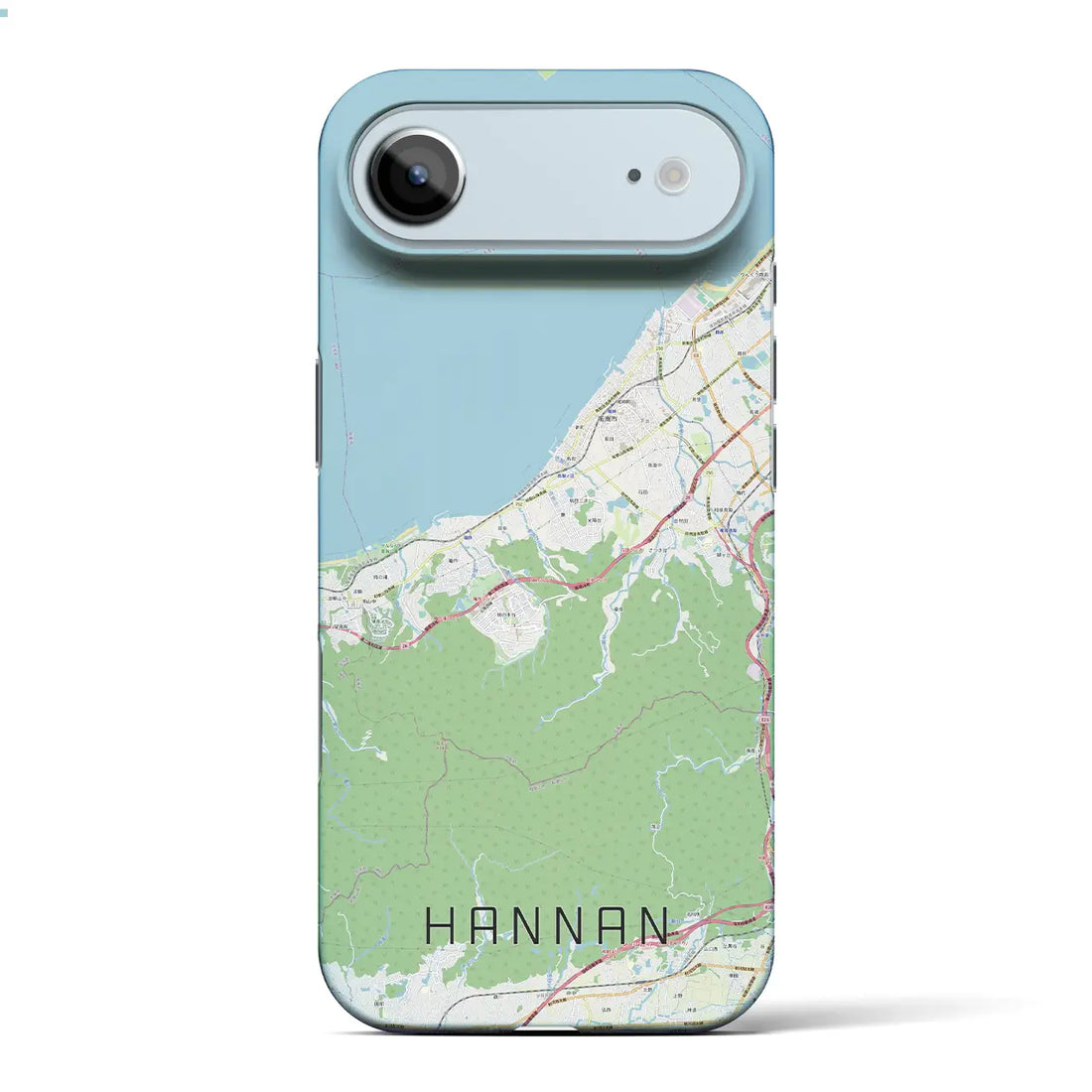 【阪南(大阪府)】地図柄iPhoneケース(バックカバータイプ)ナチュラル・iPhone 17 Pro Max 用