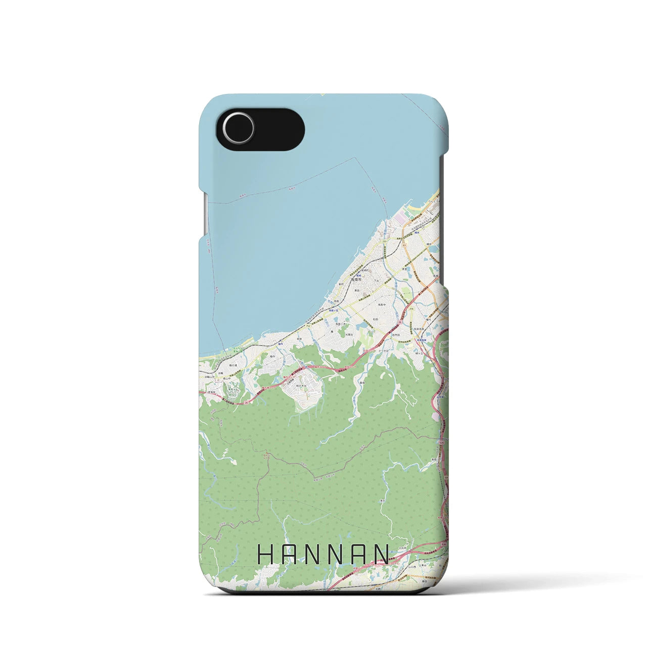 【阪南（大阪府）】地図柄iPhoneケース（バックカバータイプ）