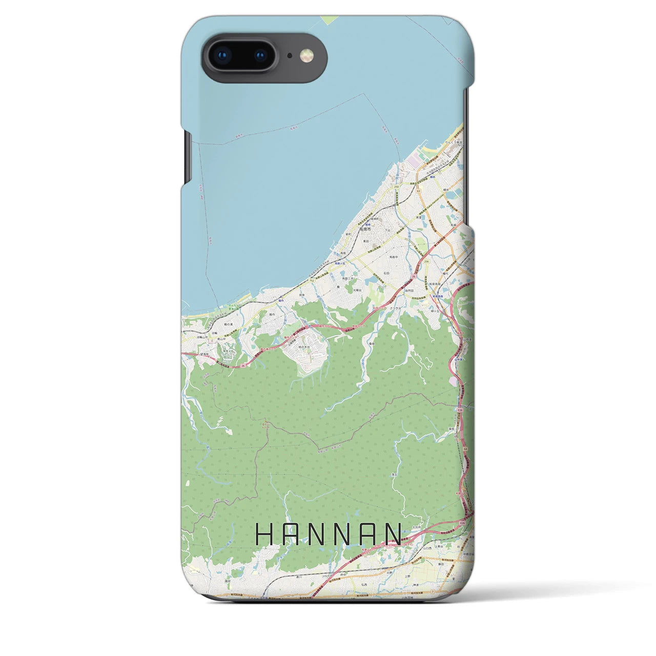 【阪南（大阪府）】地図柄iPhoneケース（バックカバータイプ）