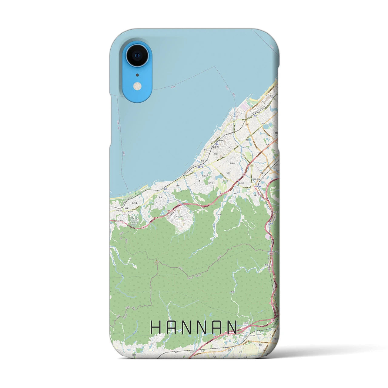 【阪南（大阪府）】地図柄iPhoneケース（バックカバータイプ）
