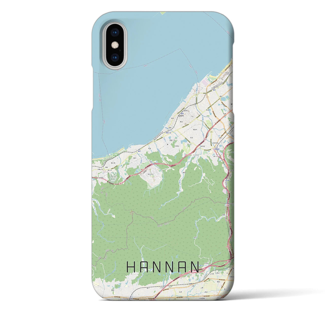 【阪南（大阪府）】地図柄iPhoneケース（バックカバータイプ）