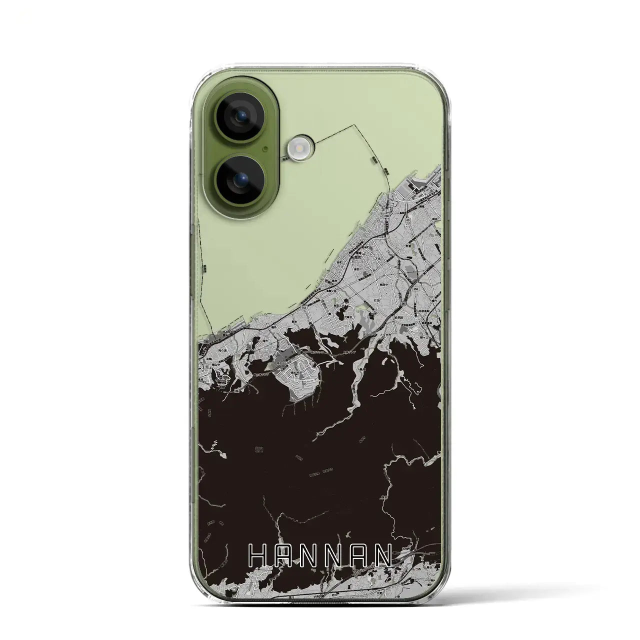 【阪南（大阪府）】地図柄iPhoneケース（クリアタイプ）