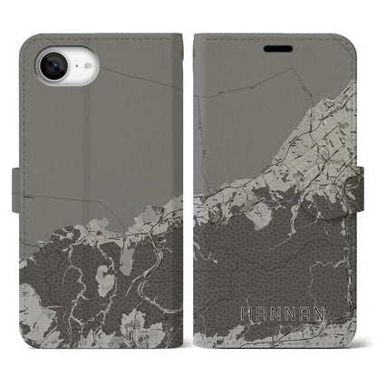 【阪南（大阪府）】地図柄iPhoneケース（手帳タイプ）