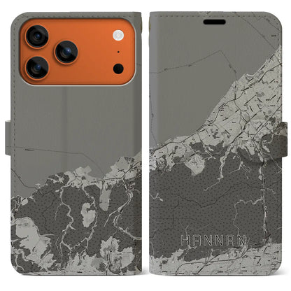 【阪南（大阪府）】地図柄iPhoneケース（手帳タイプ）