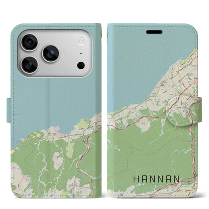 【阪南（大阪府）】地図柄iPhoneケース（手帳タイプ）