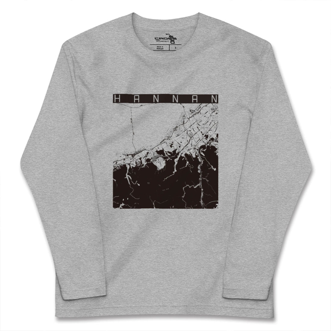 【阪南（大阪府）】地図柄ロングスリーブTシャツ
