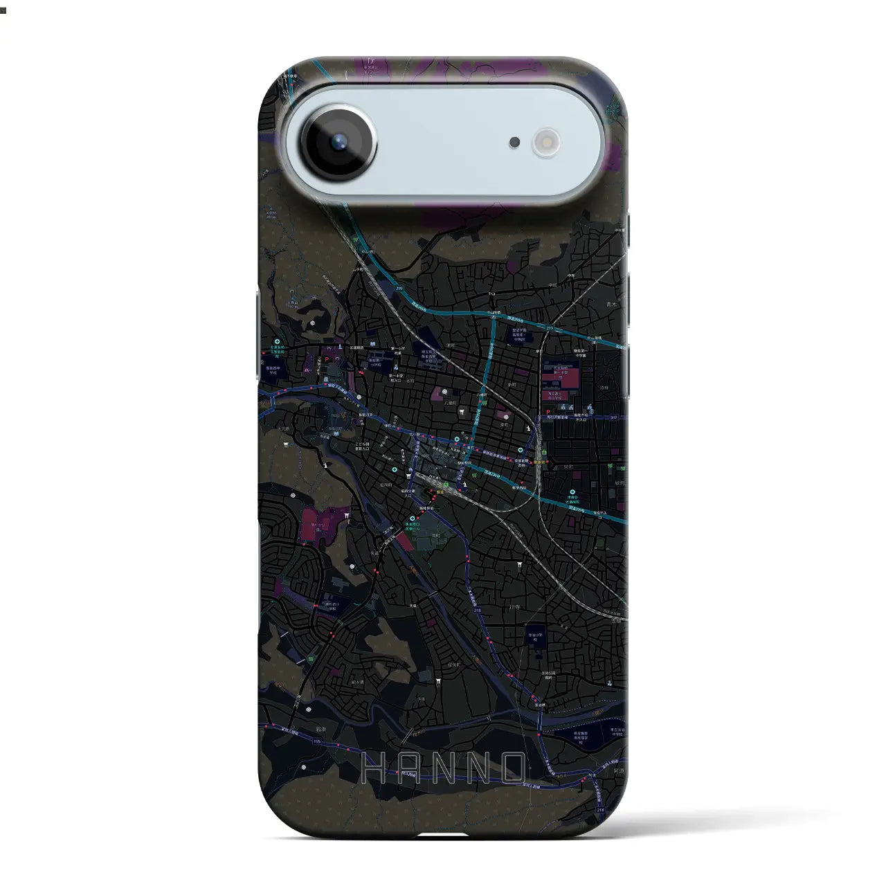 【飯能（埼玉県）】地図柄iPhoneケース（バックカバータイプ）