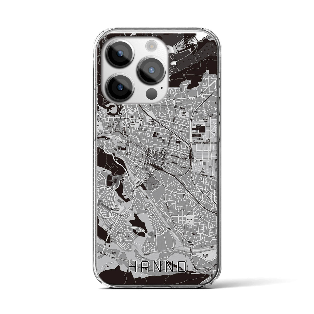 【飯能（埼玉県）】地図柄iPhoneケース（クリアタイプ）