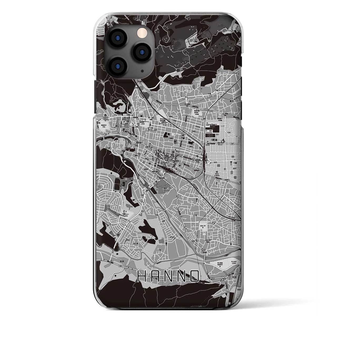 【飯能（埼玉県）】地図柄iPhoneケース（クリアタイプ）